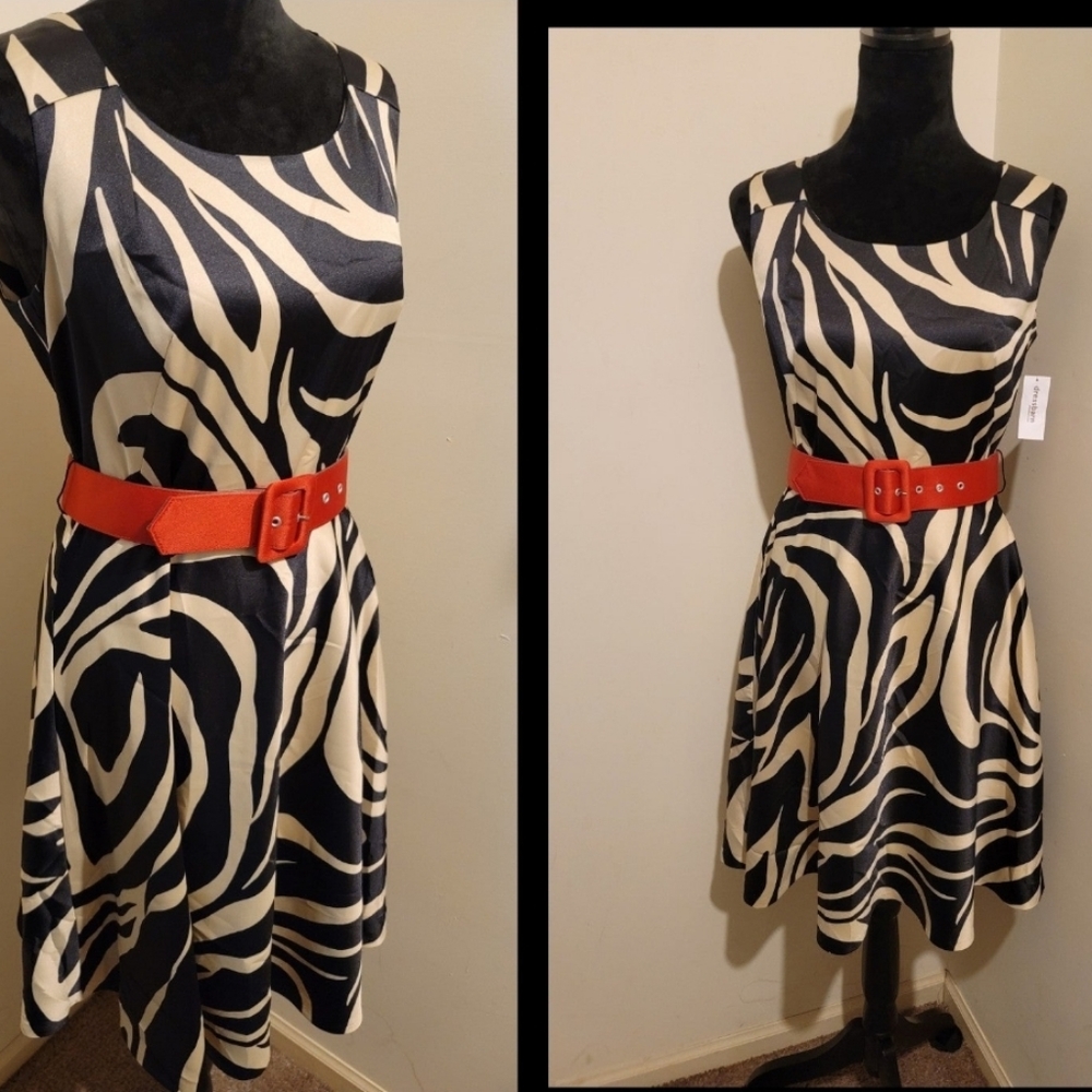 NWT Dress Barn Animal Print Dress